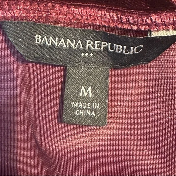 Banana Republic Velvet Spaghetti Strap Top Wine - Picture 3 of 4